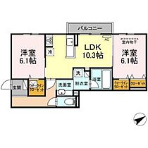 広島県広島市西区高須4丁目（賃貸アパート2LDK・3階・57.77㎡） その2