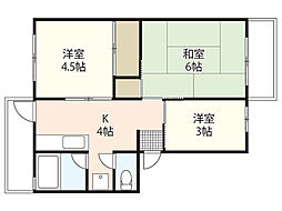 住田マンション 3Kの間取図画像