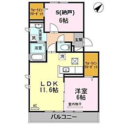 ファイブ　スリー 1階1SLDKの間取り
