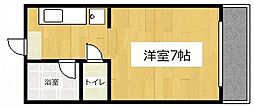 サンシャイン野村 ワンルームの間取図画像