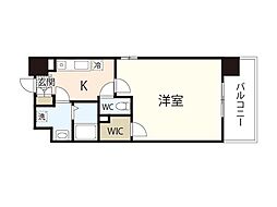 第29友建ビル 3階1Kの間取り
