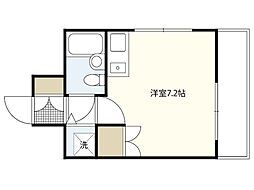 ダイアパレス平和通り ワンルームの間取図画像