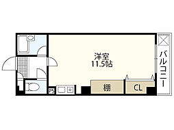 メゾン西旭町 ワンルームの間取図画像