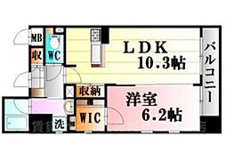 サニーロード2 1LDKの間取図画像