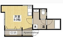 エスポワールT 1Kの間取図画像