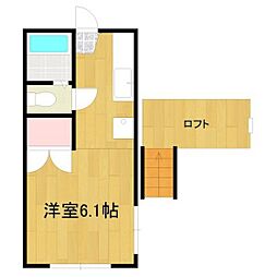 ボイスU ワンルームの間取図画像