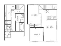 plano矢賀 2LDKの間取図画像