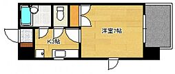 コンフォール三滝 1Kの間取図画像