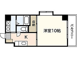 クレール・K 1Kの間取図画像