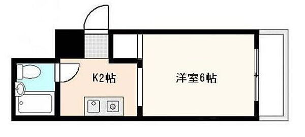 広島県広島市中区白島中町(賃貸マンション1K・3階・19.80㎡)の写真 その2