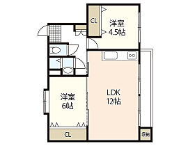 広島県広島市西区井口鈴が台3丁目（賃貸マンション2LDK・4階・57.27㎡） その2