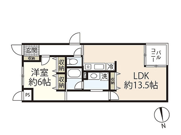 Holzhaus ｜広島県広島市安佐南区西原9丁目(賃貸アパート1LDK・3階・47.48㎡)の写真 その2