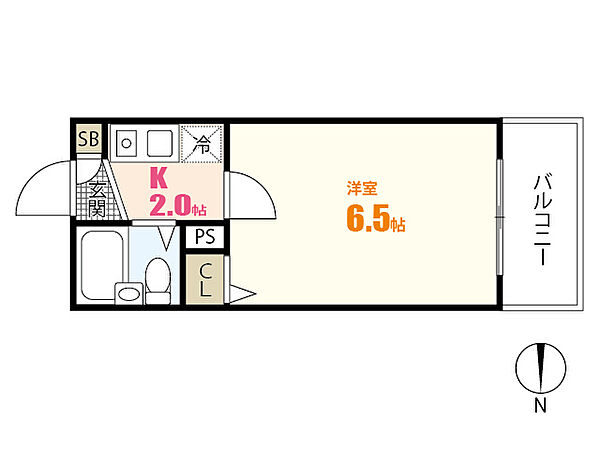 第2祇園Ｓビル ｜広島県広島市安佐南区山本1丁目(賃貸マンション1K・2階・15.93㎡)の写真 その2