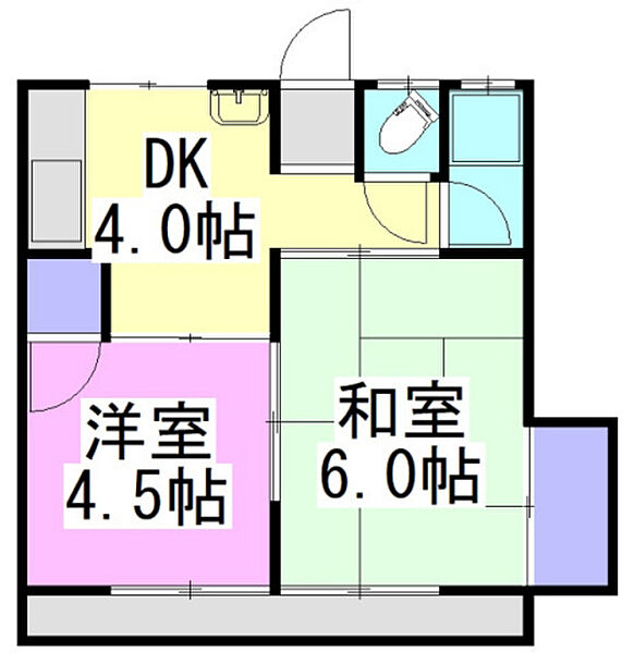 広島県広島市南区西旭町(賃貸アパート2DK・2階・31.46㎡)の写真 その2