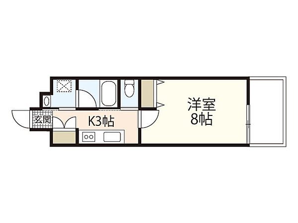 広島県広島市南区東荒神町(賃貸マンション1K・7階・25.62㎡)の写真 その2