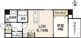 広島県広島市中区土橋町（賃貸マンション1LDK・8階・33.40㎡） その2