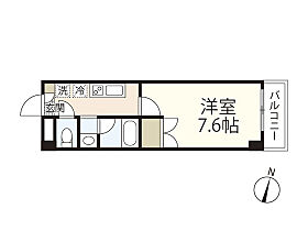 広島県広島市南区東雲本町1丁目（賃貸マンション1K・3階・25.37㎡） その2