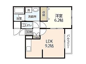 広島県広島市西区己斐上2丁目（賃貸マンション1LDK・2階・36.66㎡） その2