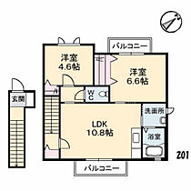 エスペランサ  ｜ 広島県広島市安佐南区西原2丁目（賃貸アパート2LDK・2階・55.75㎡） その2