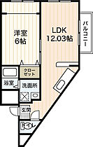 広島県広島市東区戸坂大上1丁目（賃貸マンション1LDK・4階・42.73㎡） その2