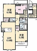 広島県広島市東区戸坂数甲2丁目（賃貸アパート2LDK・2階・71.11㎡） その2