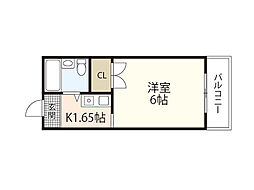 三協ビル ワンルームの間取図画像