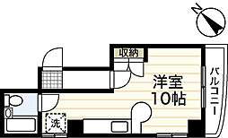 Y'ZB.L.D緑井 ワンルームの間取図画像