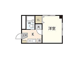 ＣＯＭＦＯＲＴ　ＡＫＥＢＯＮＯ 3階1Kの間取り