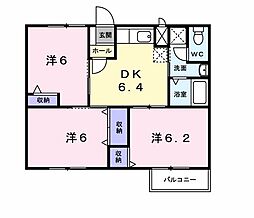 間取図画像 3DK