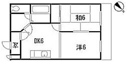 間取図画像 2DK