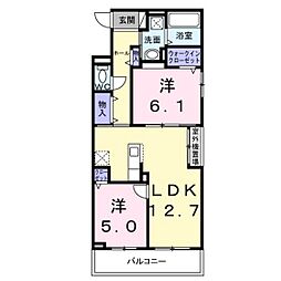 間取図画像 2LDK