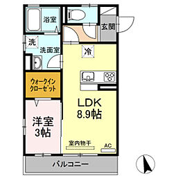間取図画像 1LDK