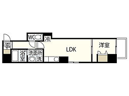 月光東蟹屋 1LDKの間取図画像