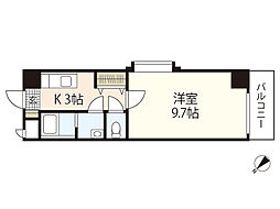 Villa大原駅前 1Kの間取図画像