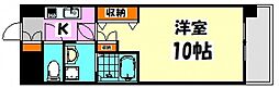 オーシャン仁保新町 1Kの間取図画像
