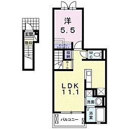 グラシオッソーレ5 1LDKの間取図画像