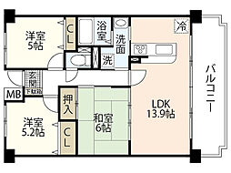 グラン・コート坂 3LDKの間取図画像