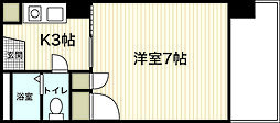 第3松岡ビル 1Kの間取図画像