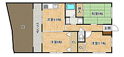 グレース府中 3LDKの間取図画像