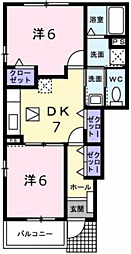 IGOROTA1 2DKの間取図画像