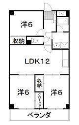 グランデメゾン上市 3LDKの間取図画像