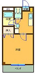 ニューグリーンS 1Kの間取図画像