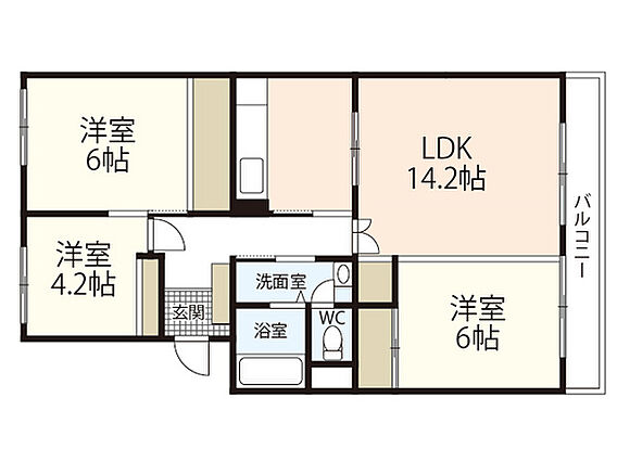 ＮＴＴ日本電信電話（株）大町アパート_間取り_0