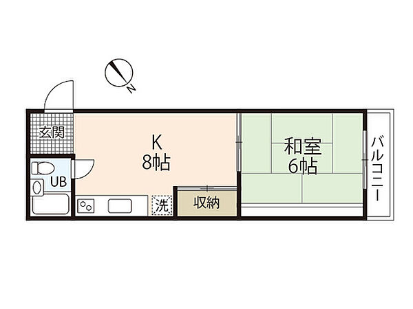 みゆきハイツ ｜広島県広島市西区己斐本町3丁目(賃貸マンション1DK・3階・30.30㎡)の写真 その2