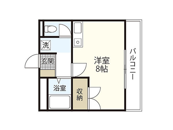 ディアハイツナカタ ｜広島県広島市安佐南区伴東1丁目(賃貸アパート1R・2階・23.02㎡)の写真 その2