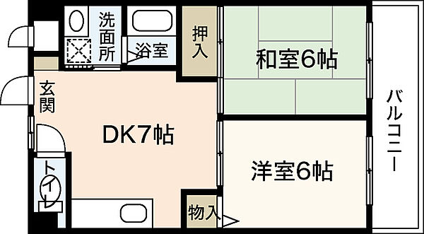 ステイタスオブ中須 ｜広島県広島市安佐南区中須1丁目(賃貸マンション2DK・2階・40.62㎡)の写真 その2