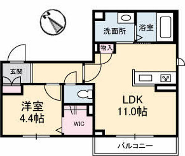 フェリークメゾンEM ｜広島県広島市安佐南区西原3丁目(賃貸アパート1LDK・2階・40.55㎡)の写真 その2