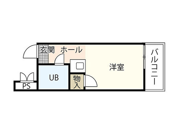 広島県広島市中区平野町(賃貸マンション1R・2階・17.00㎡)の写真 その2