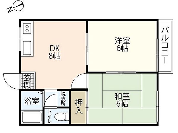 メゾンK ｜広島県廿日市市佐方2丁目(賃貸アパート2DK・1階・40.00㎡)の写真 その2