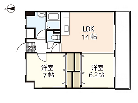 東雲マンション  ｜ 広島県広島市南区東雲3丁目（賃貸マンション2LDK・8階・61.00㎡） その2